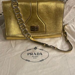 Prada gold bag